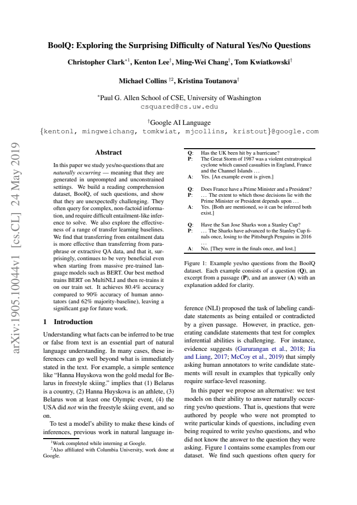First page