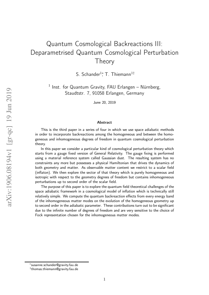 First page