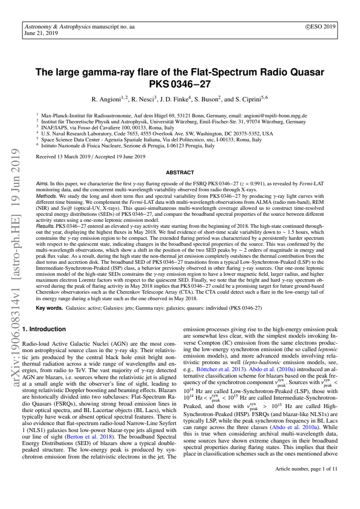 First page