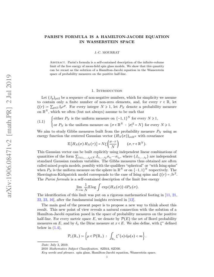 First page