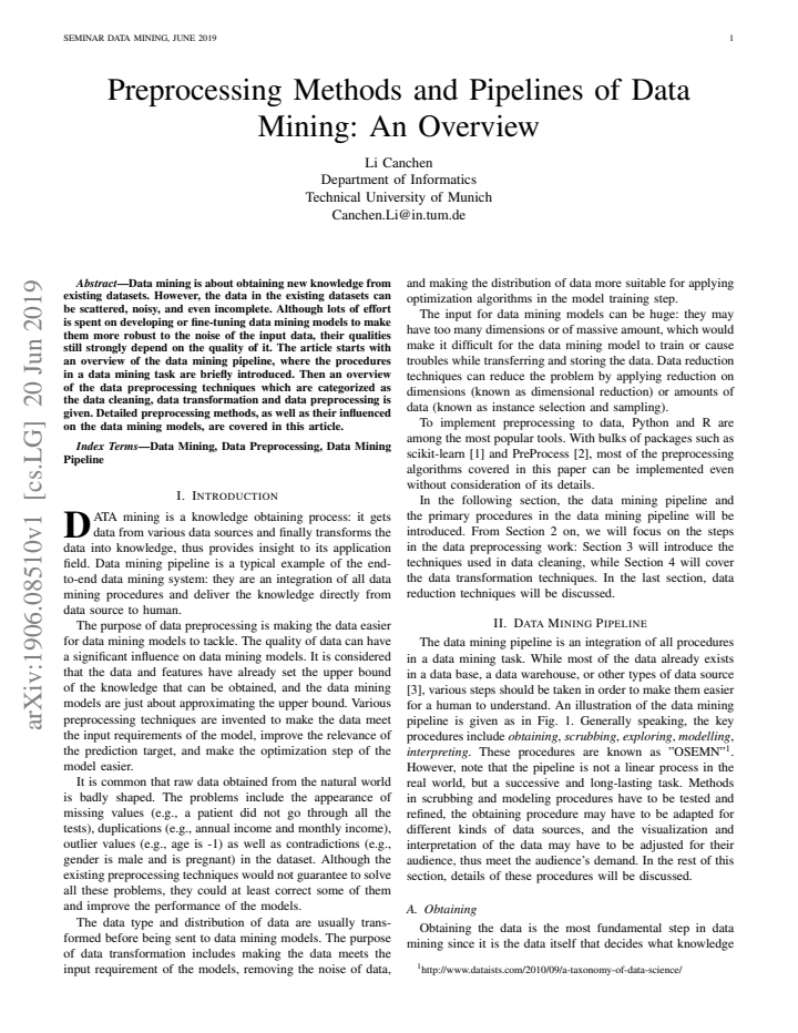 First page