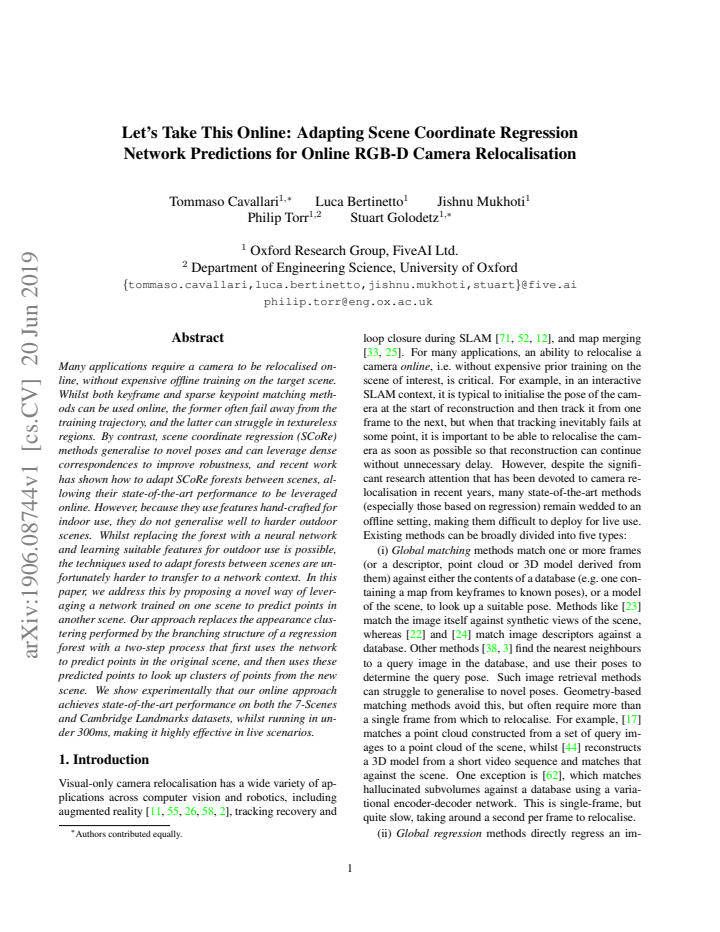 First page