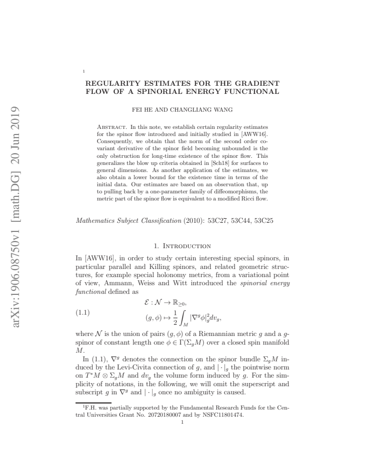 First page