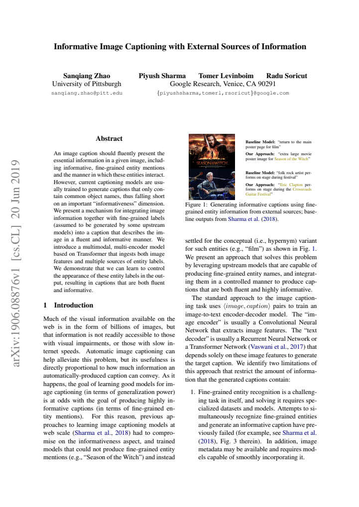 First page