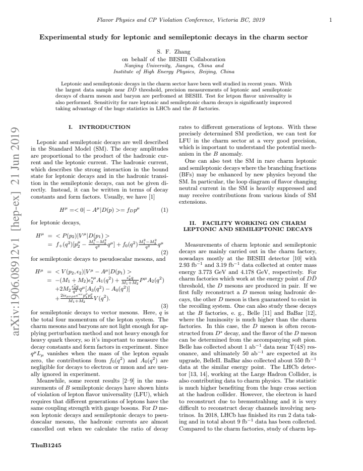 First page
