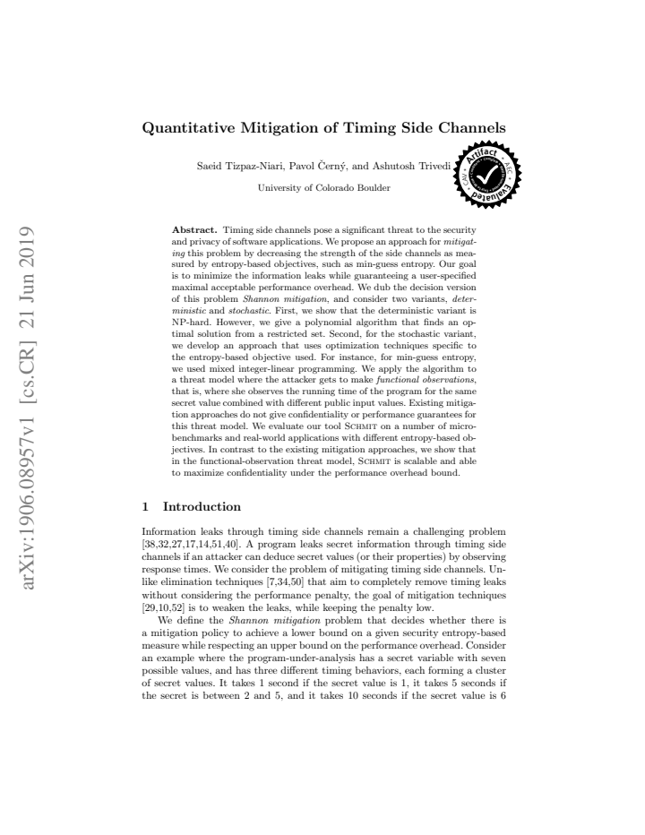 First page