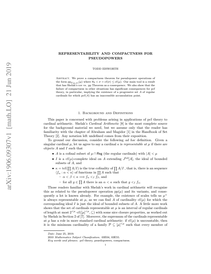 First page