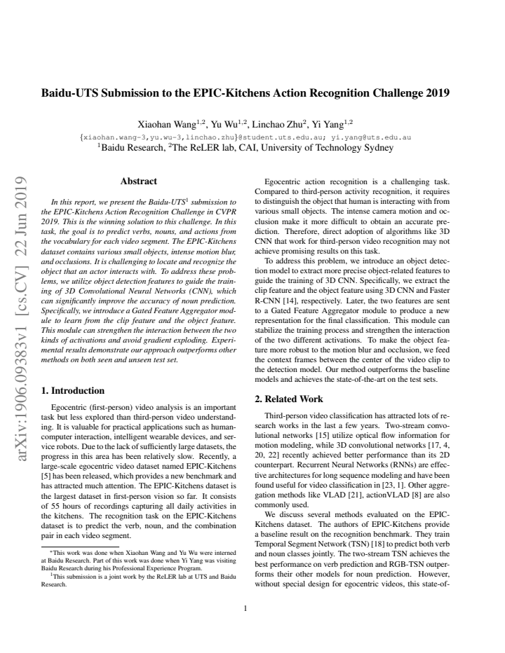 First page