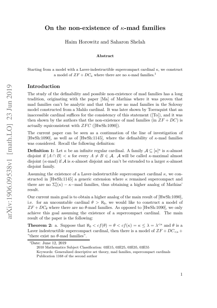 First page
