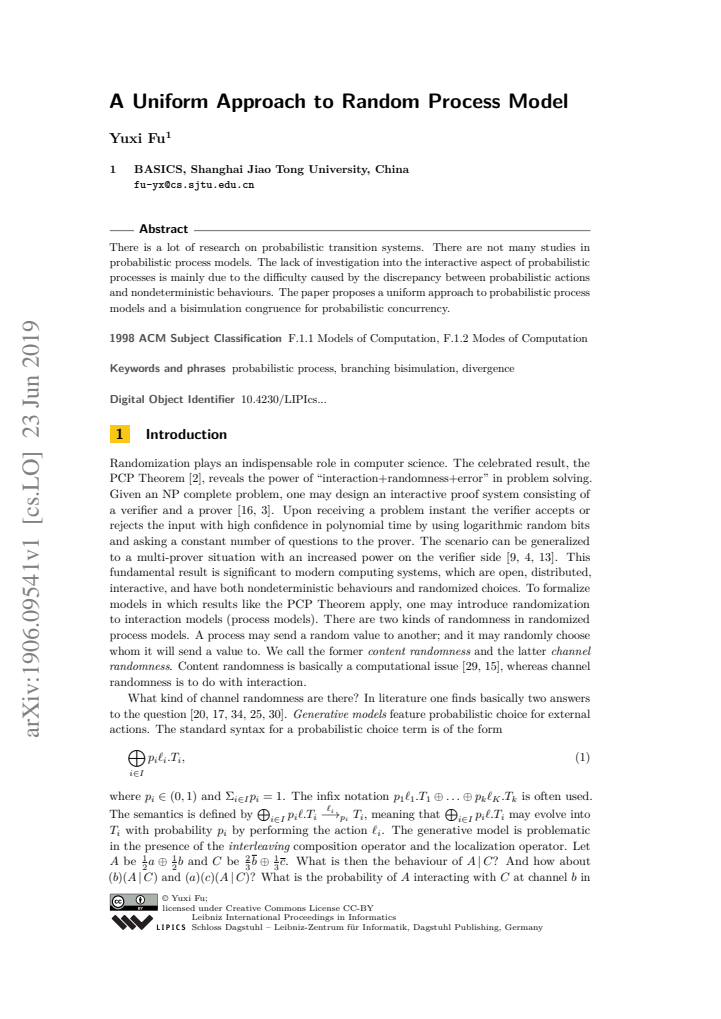 First page