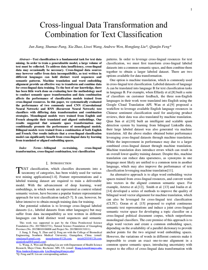 First page