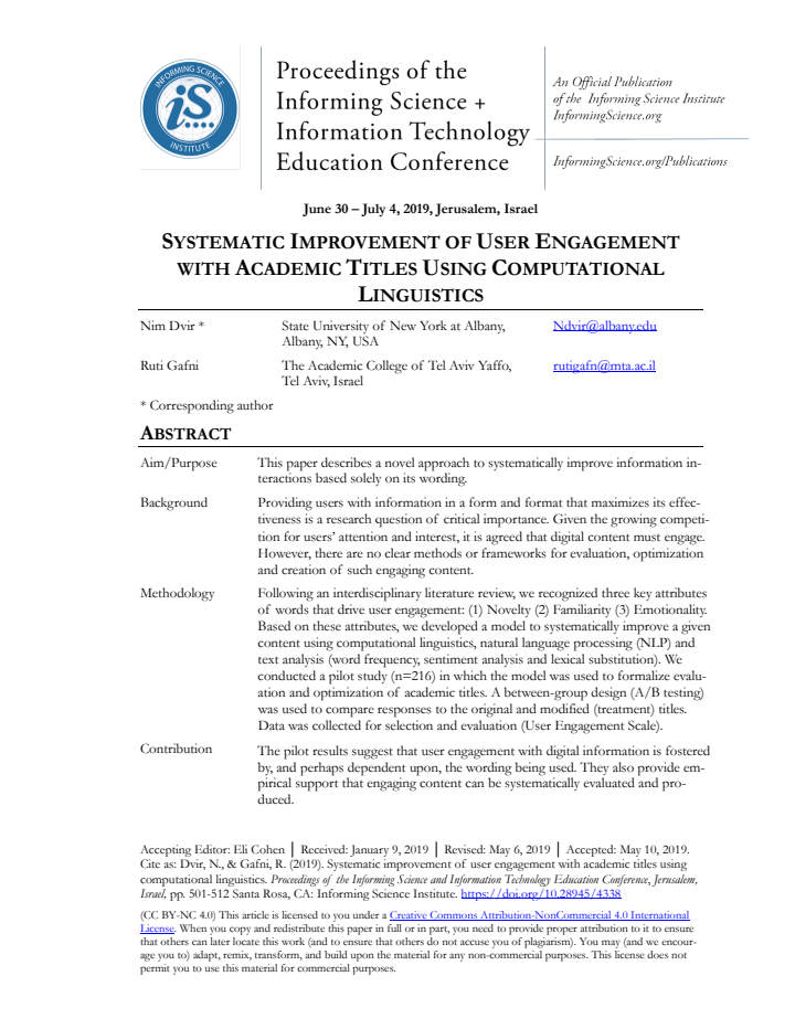 First page