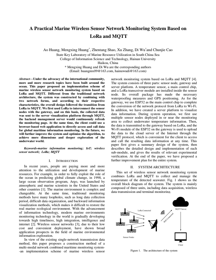 First page