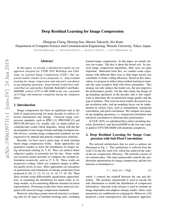 First page