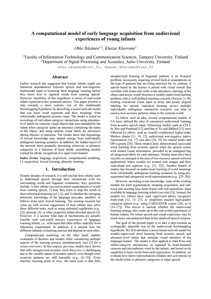 First page