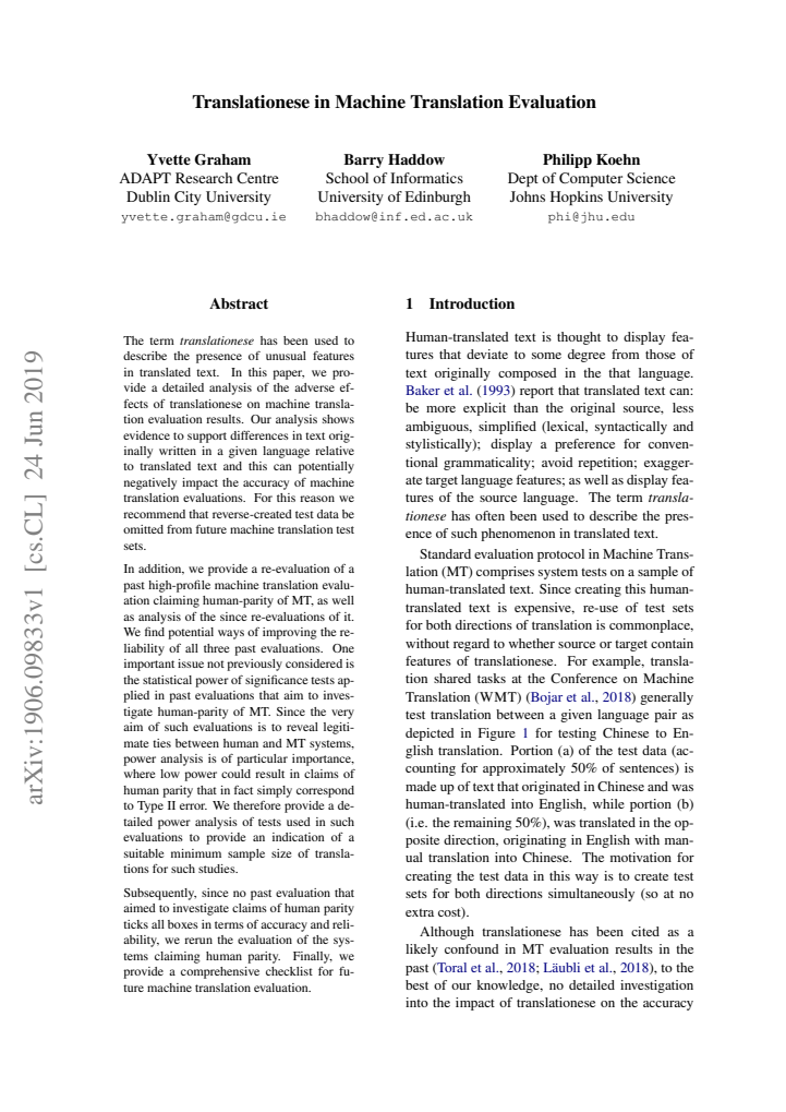 First page