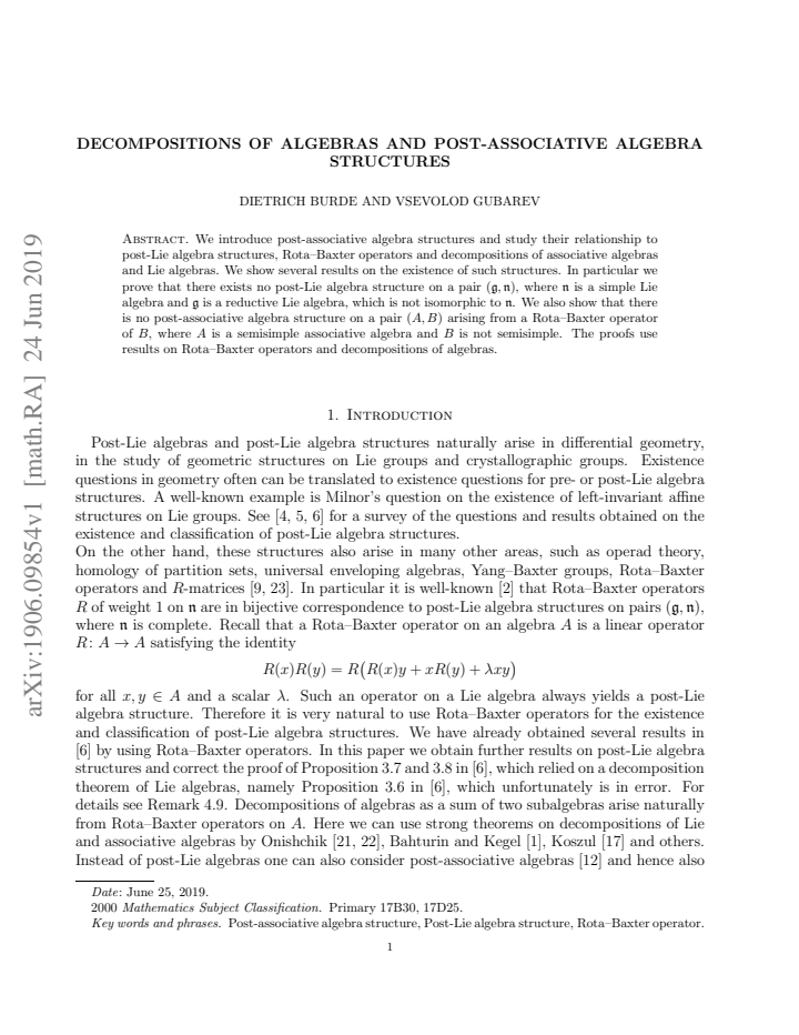 First page