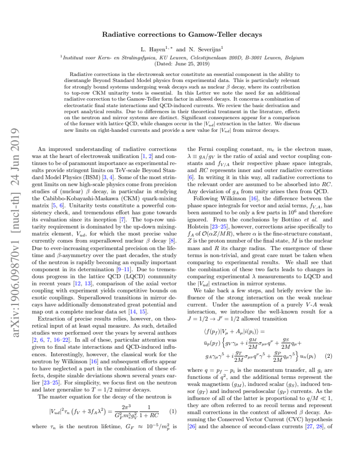 First page