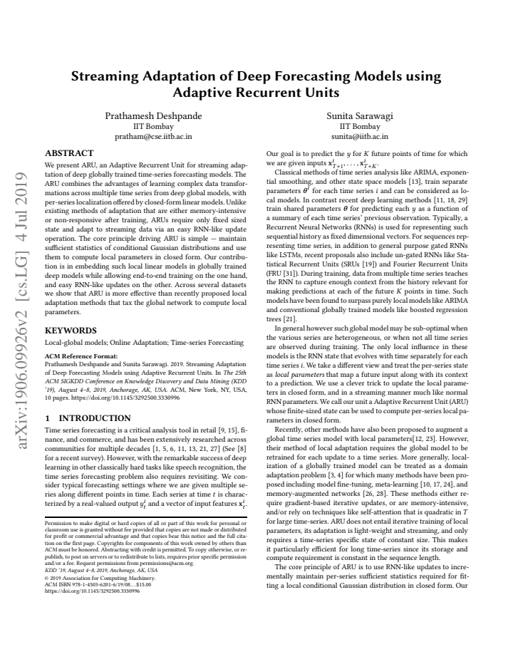 First page