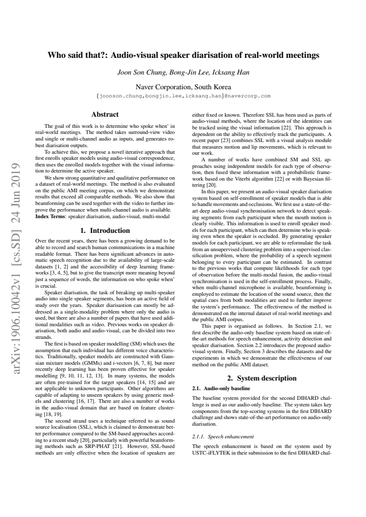 First page
