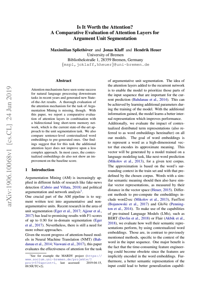 First page