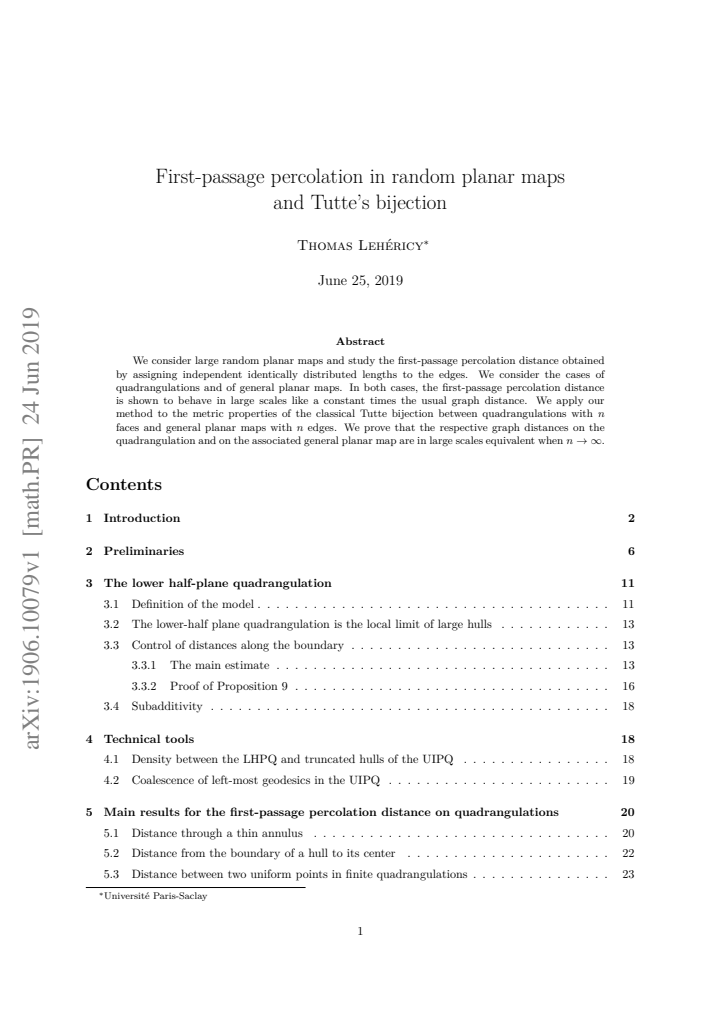 First page