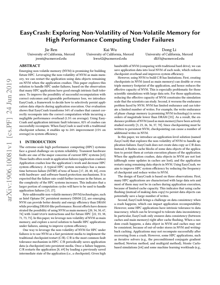 First page