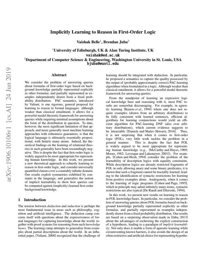 First page