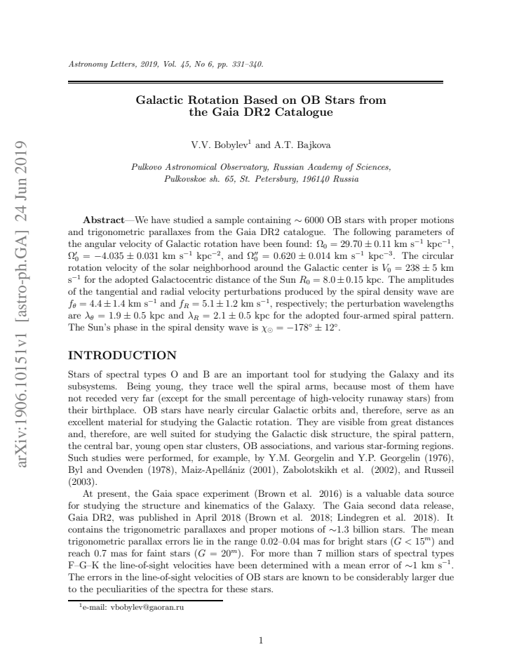 First page