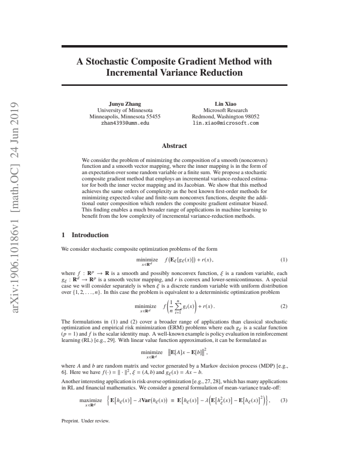 First page