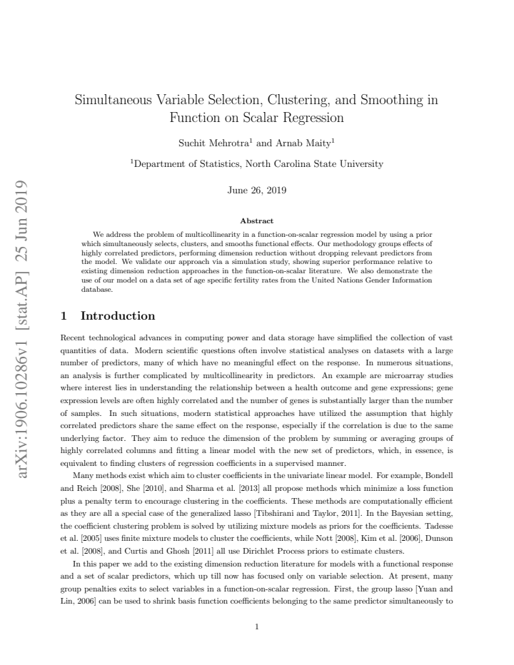 First page