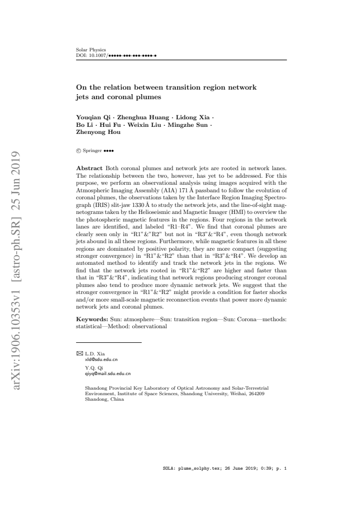 First page