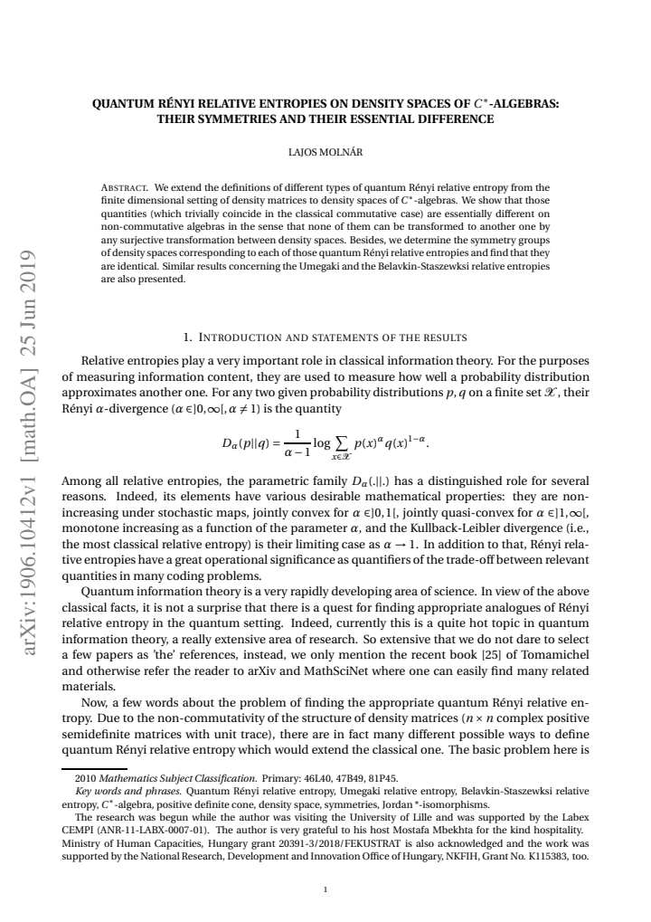 First page