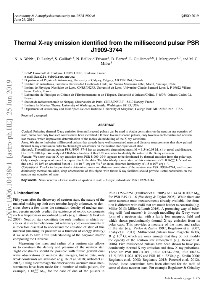 First page