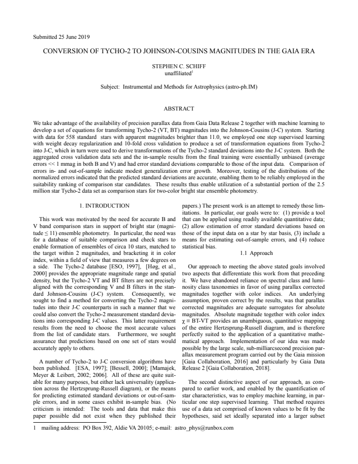First page