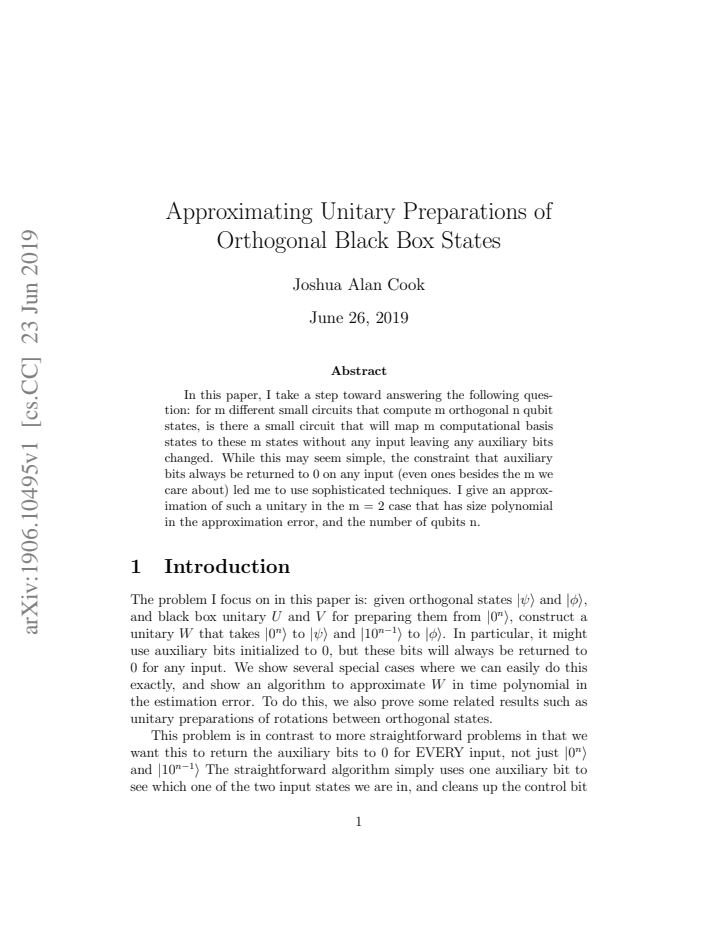 First page