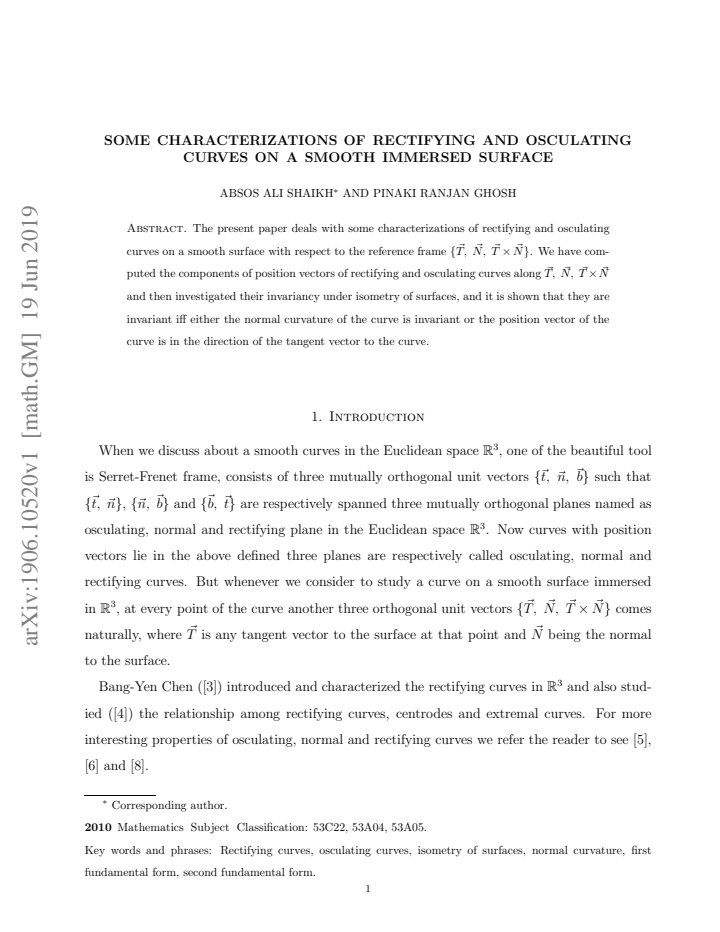 First page