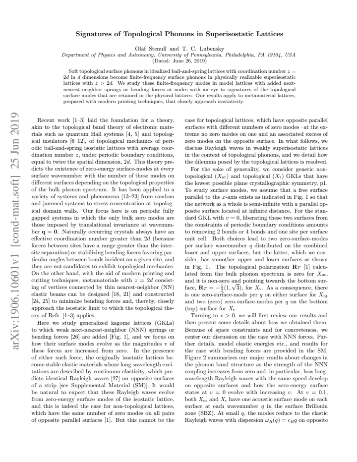 First page
