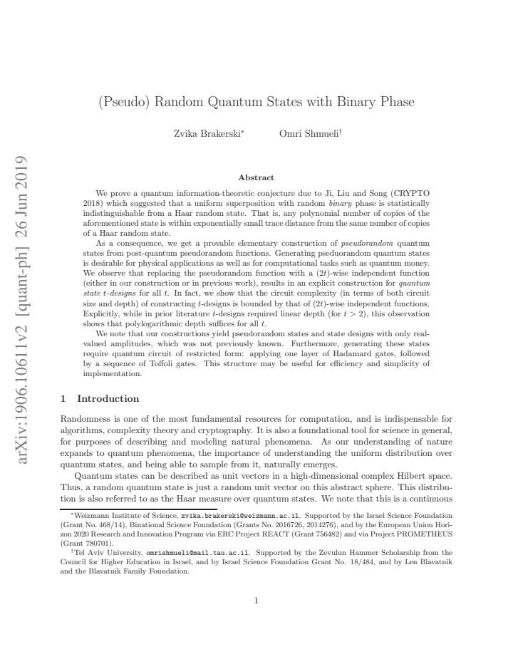 First page