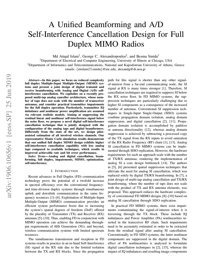 First page
