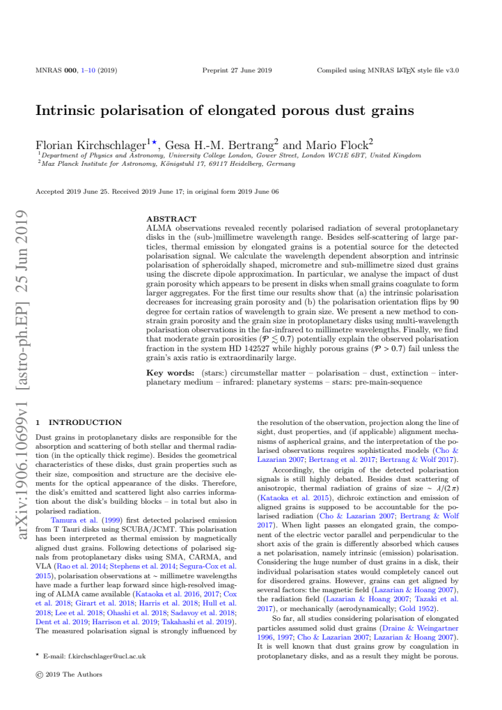First page