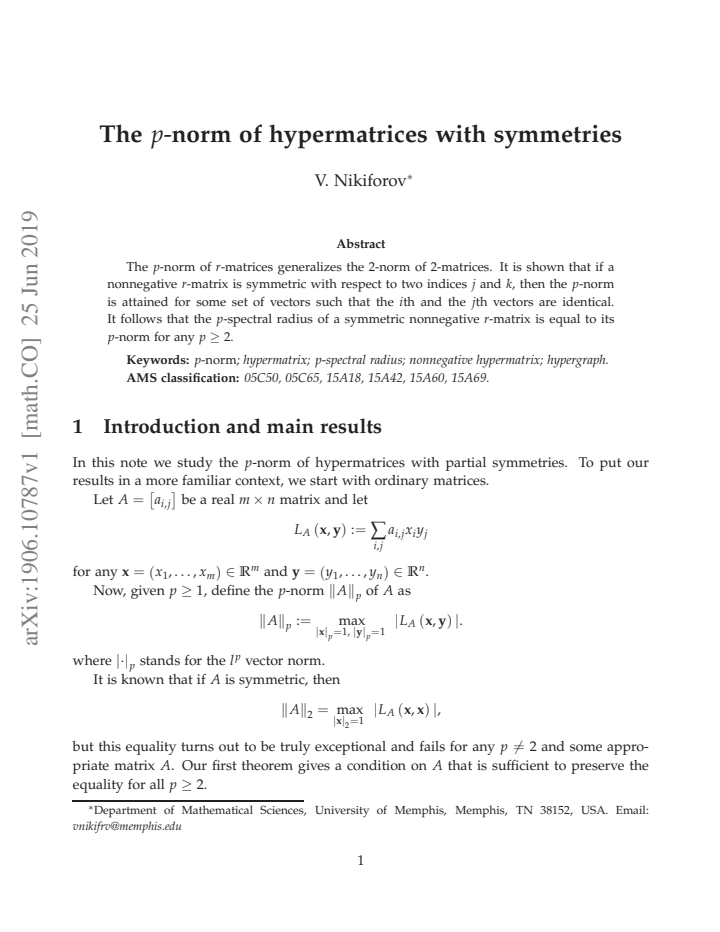 First page