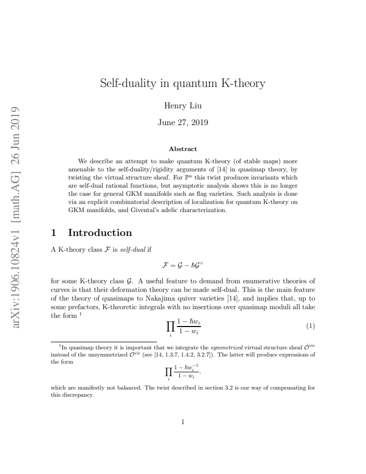 First page