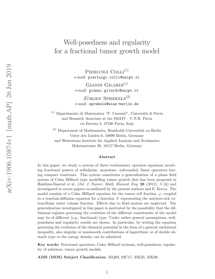 First page