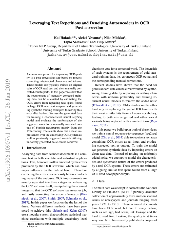 First page