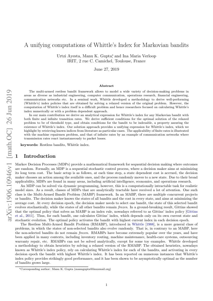 First page