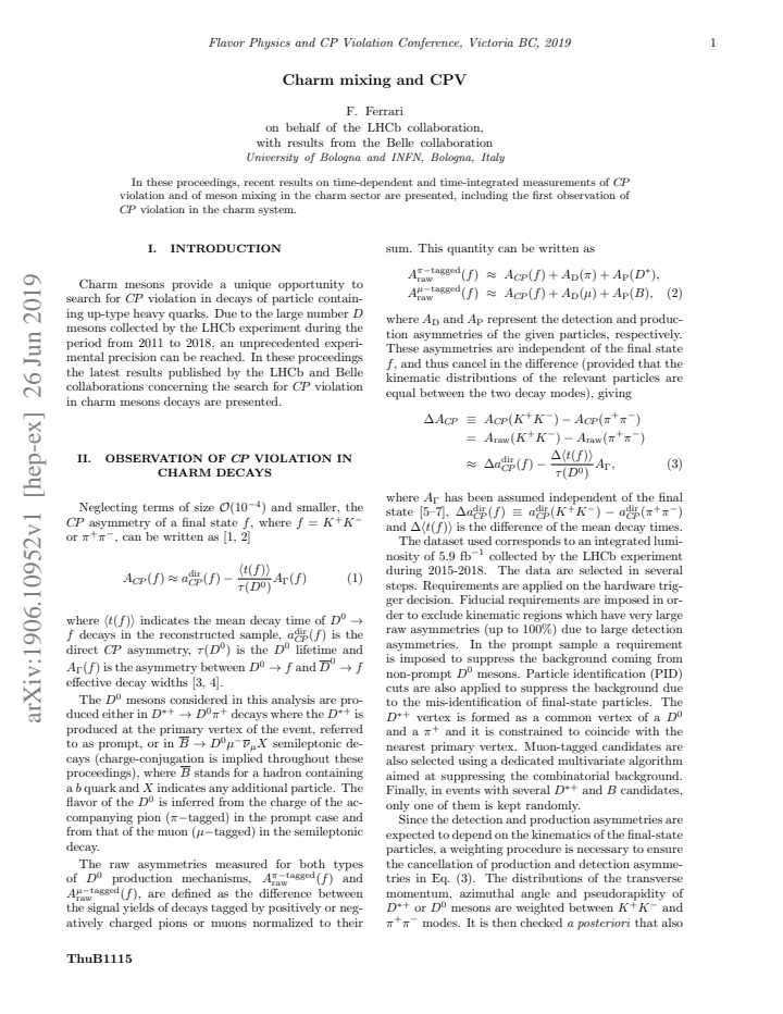 First page