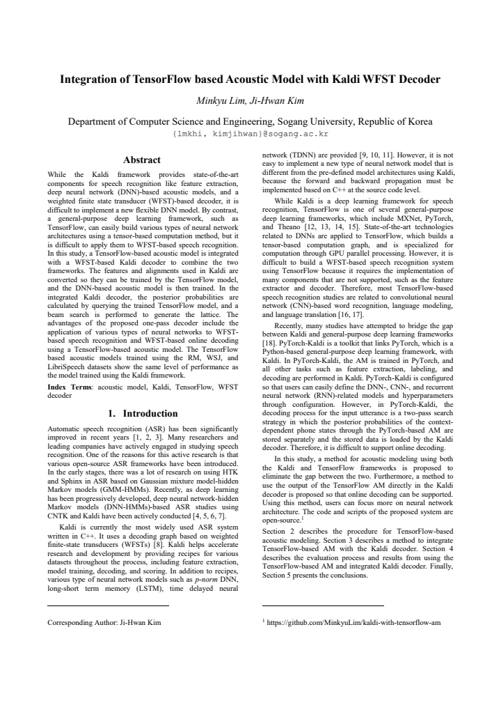 First page