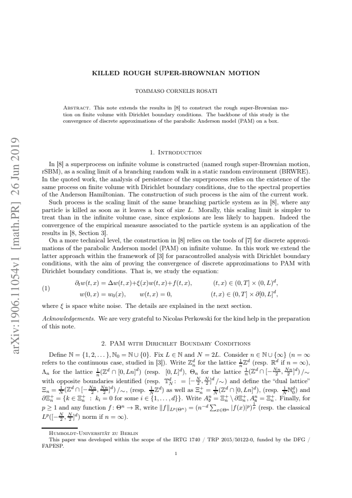 First page