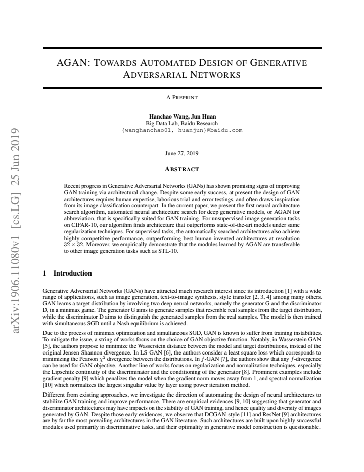 First page